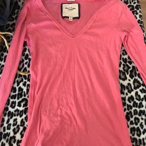 Long sleeve pink shirt